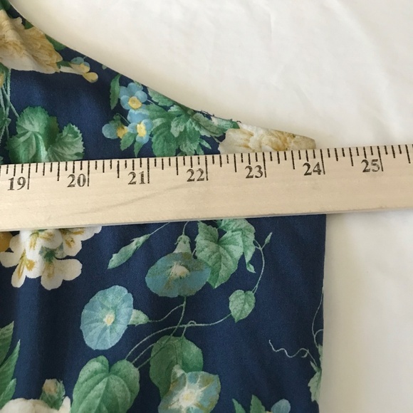 OLD NAVY Floral Maxi Slip Dress Navy Women’s Plus Size 3X - Picture 9 of 16